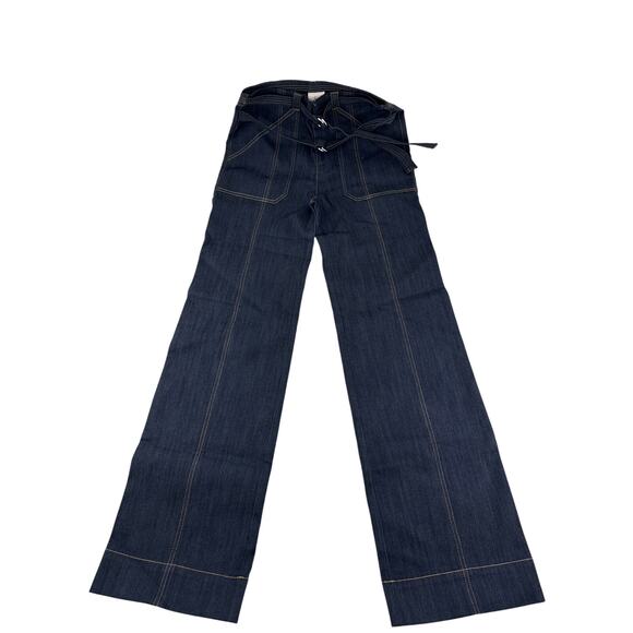 Cinq à Sept Women's Kenji Double Belted Wide Leg Pant 4 - Picture 5 of 12